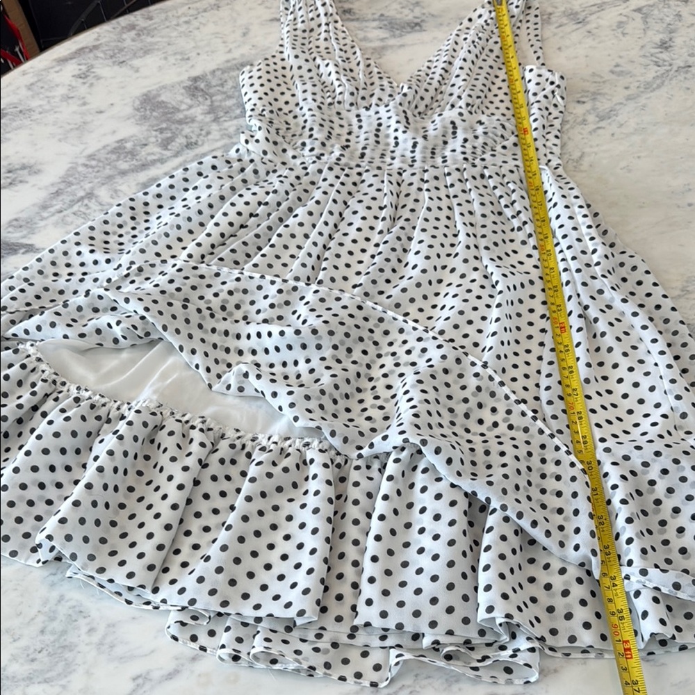 Julia Jordan White Polka Dot Dress - Picture 6 of 6